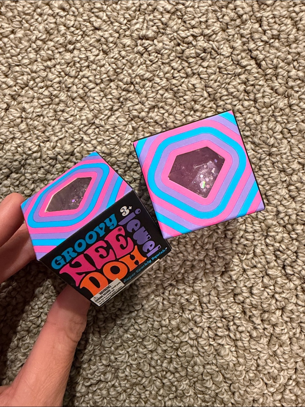 NeeDoh Jewel Mini BUNDLE!! Colors pink and purple